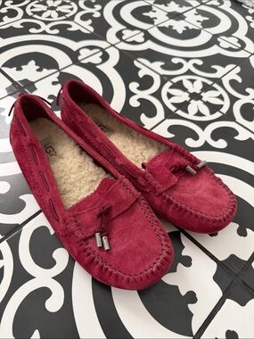 UGG Women's Crimson Suede Moccasin Slippers